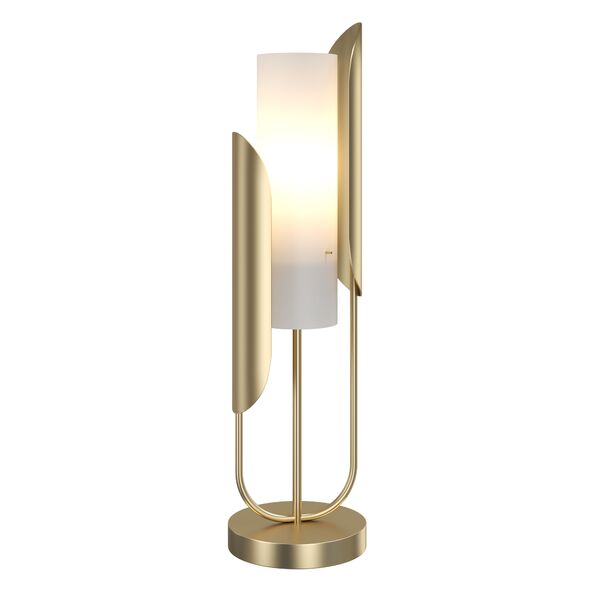 Настольная лампа Maytoni Сipresso Z014TL-01G, арматура золото, плафон стекло белое