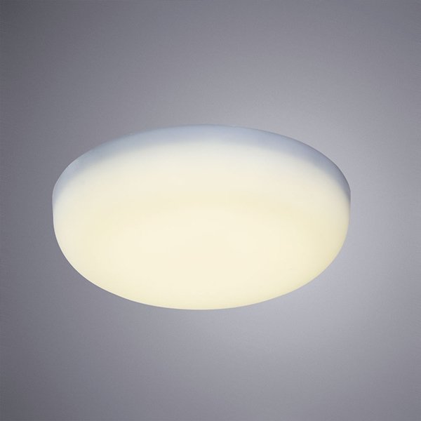 Потолочный светильник Arte Lamp Prior A7981PL-1WH, арматура белая, плафон пластик белый, 9х9 см