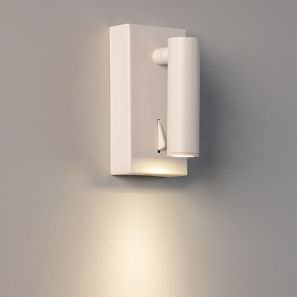 Настенный светильник Citilux Декарт CL704350, арматура белая, плафон металл белый, 6х12 см - фото 1