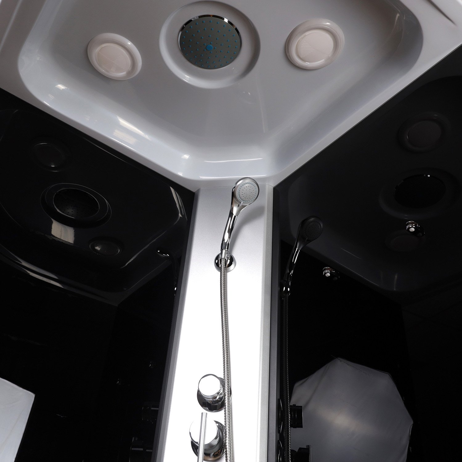 Душевая кабина Niagara Eco E100/70/40L/TN 100х70, левая, стекло тонированное, профиль серебро, с крышей
