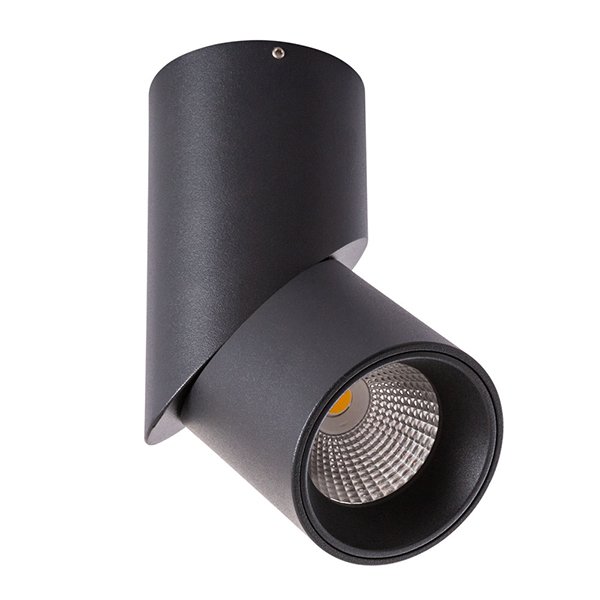Точечный светильник Arte Lamp Orione A7717PL-1BK, арматура черная, плафон металл черный, 7х7 см