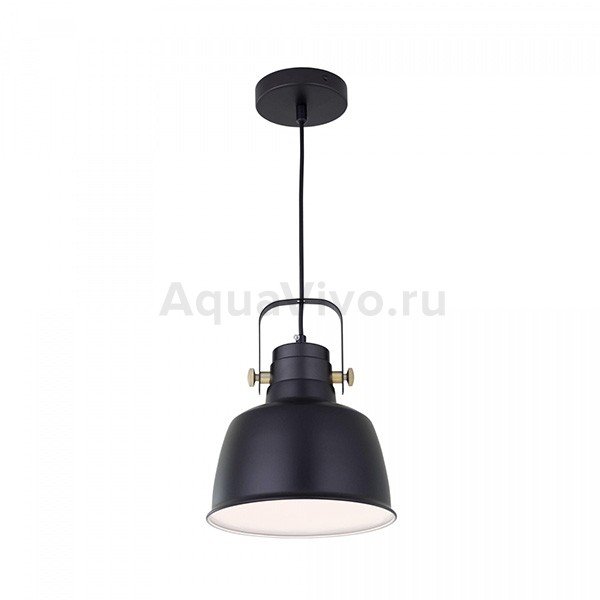 Подвесной светильник Citilux Спенсер CL448113, арматура черная, плафон металл черный, 23х23 см