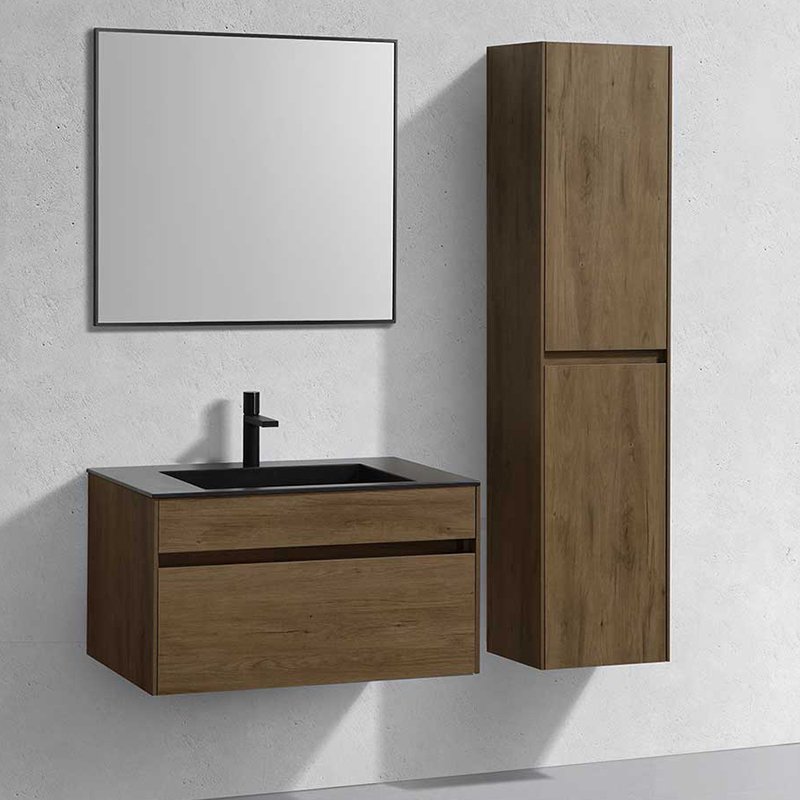 Мебель для ванной Vincea Chiara 80, с 1 ящиком, цвет табачный дуб