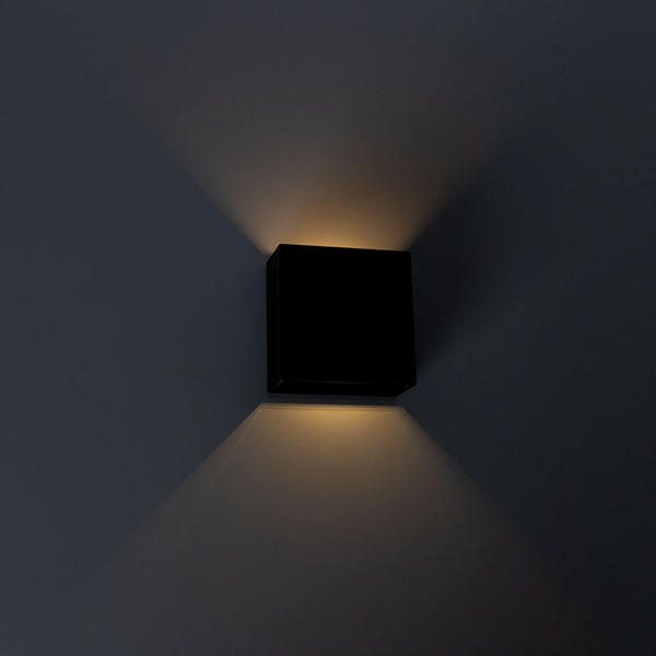 Настенный светильник Arte Lamp Algol A1445AL-1BK, арматура черная, плафон пластик черный, 12х5 см - фото 1
