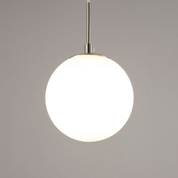 Подвесной светильник Citilux Томми CL102014, арматура хром матовый, плафон стекло белое, 15х15 см - фото 1