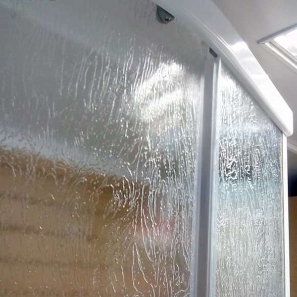 Душевая кабина Тритон Риф А 100x100, стекло рифленое грейс, профиль белый - фото 1