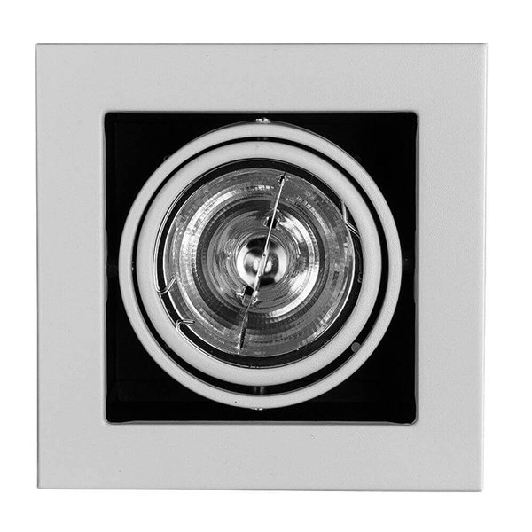 Точечный светильник Arte Lamp Cardani Medio A5930PL-1WH, арматура белая, 15х15 см