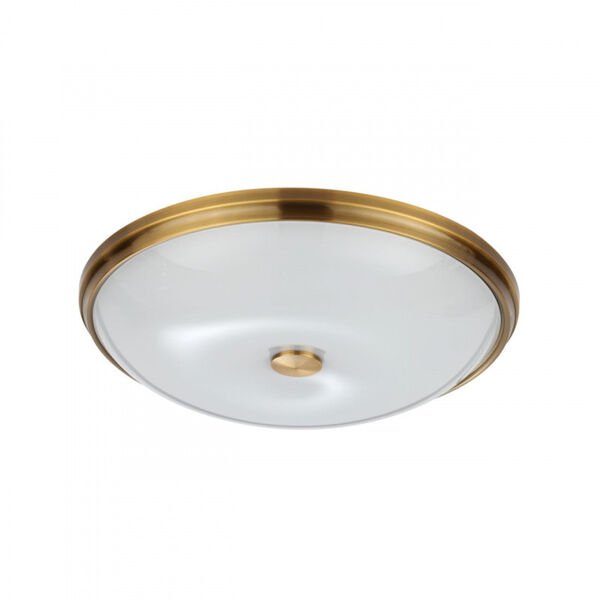 Настенно-потолочный светильник Odeon Light Pelow 4956/5, арматура бронза, плафон стекло белое