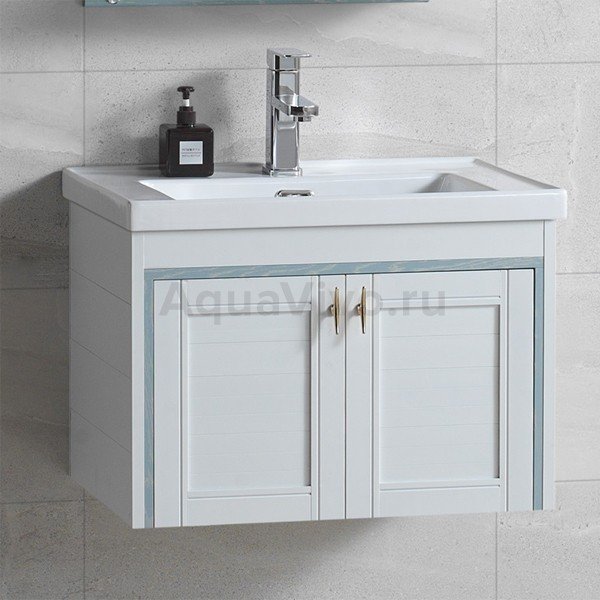 Мебель для ванной River Amalia 60, цвет белый / голубой - фото 1