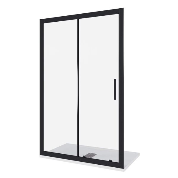Душевая дверь Good Door Cofe WTW-110-C-B 110x190, стекло прозрачное, профиль черный