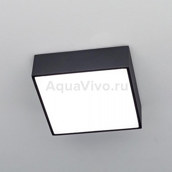 Точечный светильник Citilux Тао CL712X122N, арматура черная, плафон полимер белый, 4000 К, 12х12 см