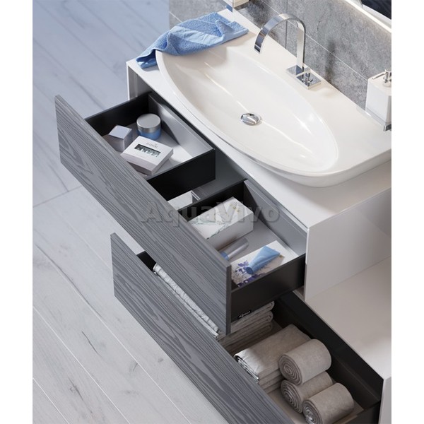 Мебель для ванной Aqwella Genesis 100, цвет миллениум серый - фото 1