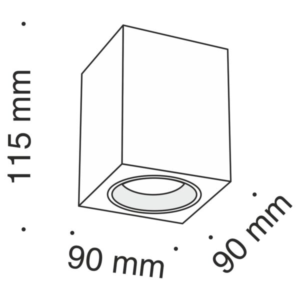 Потолочный светильник Maytoni Technicali Slim C013CL-01W, арматура белая
