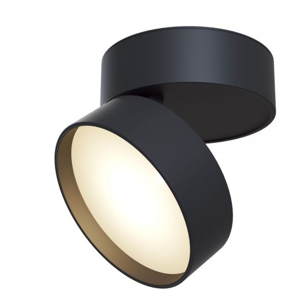 Потолочный светильник Maytoni Technical Onda C024CL-L18B4K, арматура черная, плафон металл черный
