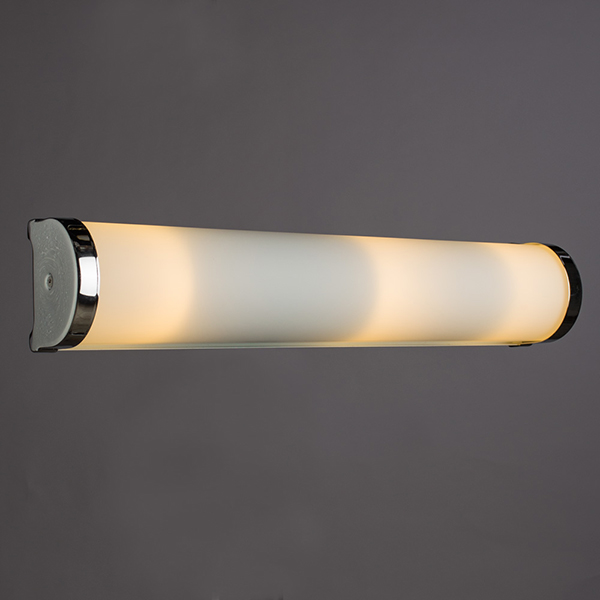 Настенный светильник Arte Lamp Aqua A5210AP-3CC, арматура хром, плафон стекло белое, 45х9 см - фото 1