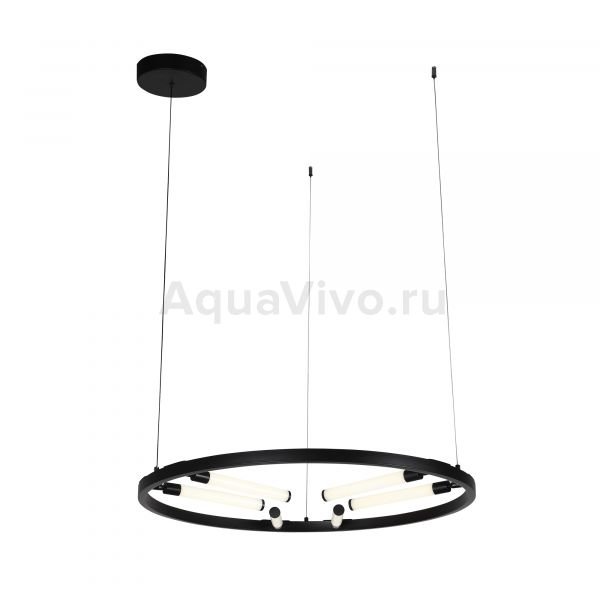 Подвесной светильник ST Luce Bisaria SL393.403.06, арматура металл, цвет черный, плафон акрил, цвет белый