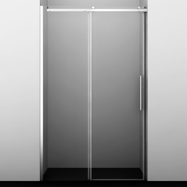 Душевая дверь WasserKRAFT Dinkel WasserSchutz 58R31 140x200, стекло прозрачное, профиль серебристый - фото 1