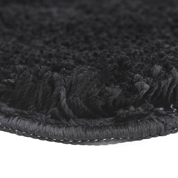 Коврик WasserKRAFT Kammel BM-8346 Black для ванной, 57x55 см, цвет черный - фото 1