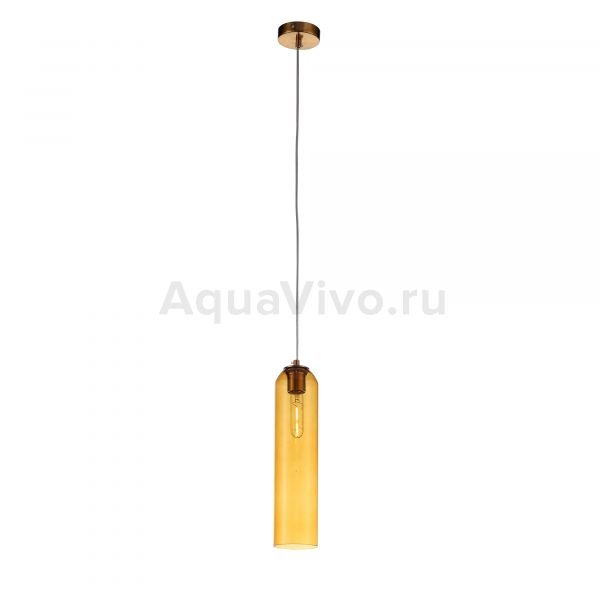 Подвесной светильник ST Luce Callana SL1145.393.01, арматура металл, цвет латунь, плафон стекло, цвет желтый