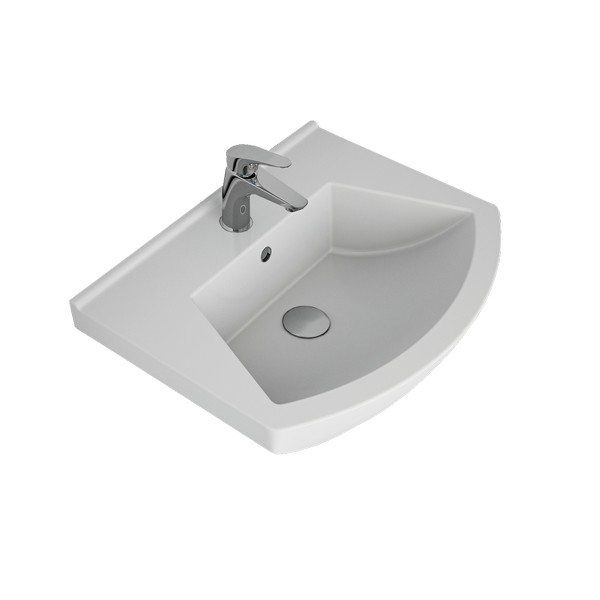 Мебель для ванной Dreja Alfa 55, цвет белый лак - фото 1