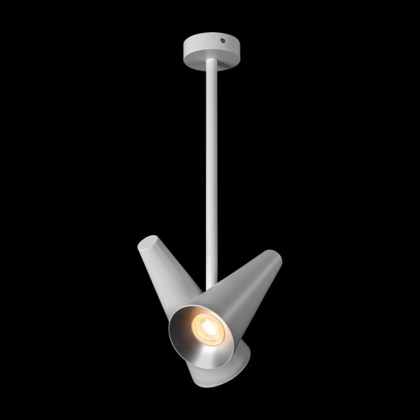 Потолочный светильник Maytoni Giro MOD095CL-02W, арматура белая, плафон металл белый - фото 1