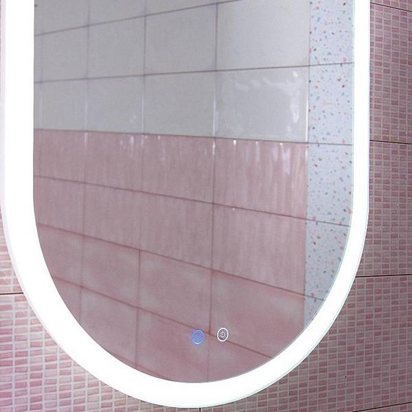 Зеркало Бриклаер Вега 55x100, с подсветкой, функцией антизапотевания и голосовым управлением - фото 1
