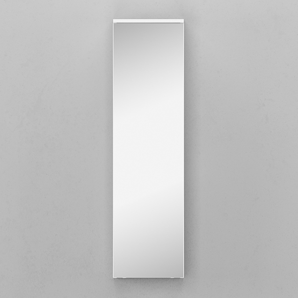 Шкаф-пенал Velvex Unit 33, цвет зеркальный, цвет белый матовый