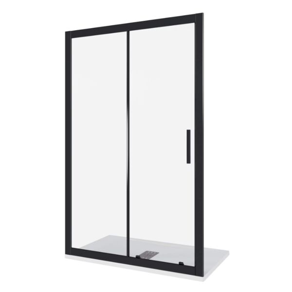 Душевая дверь Good Door Cofe WTW-130-C-B 130x190, стекло прозрачное, профиль черный