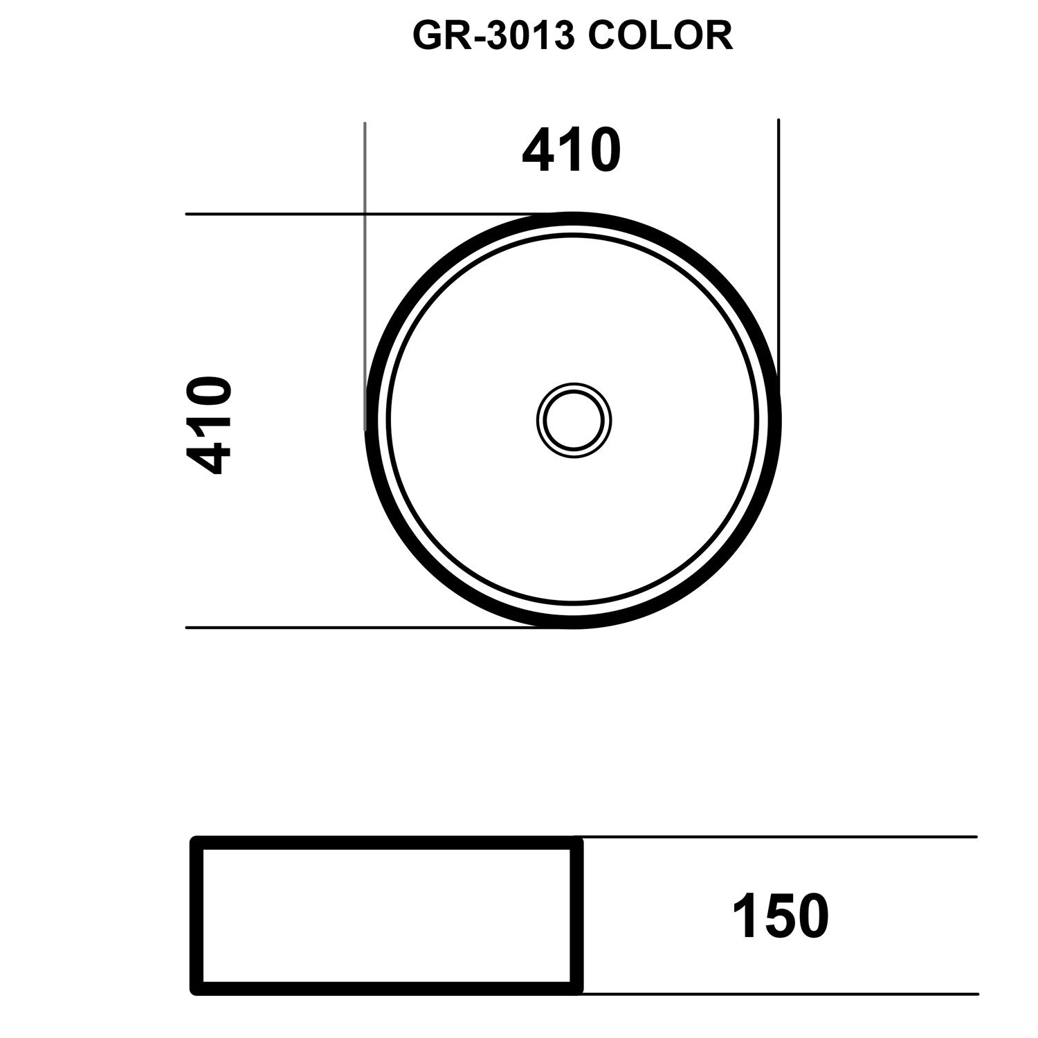 Раковина Grossman Color GR-3013 BRM накладная, 41x41 см, цвет коричневый матовый - фото 1