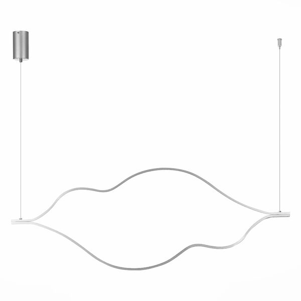 Подвесной светильник ST Luce Cortile SL6106.103.45, арматура никель, плафон металл / акрил белый