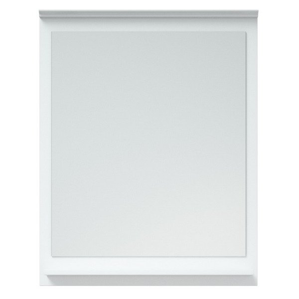 Зеркало Corozo Блюз 65x80, с полкой, цвет белый - фото 1