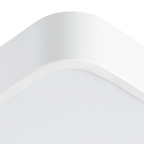 Потолочный светильник Arte Lamp Scena A2663PL-1WH, арматура белая, плафон пластик белый, 40х40 см