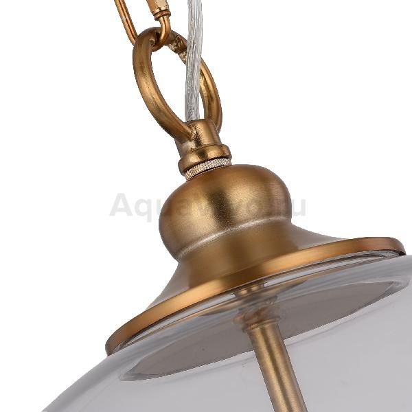 Подвесной светильник ST Luce Lateria SL362.203.03, арматура металл, цвет золото, плафон стекло, цвет прозрачный