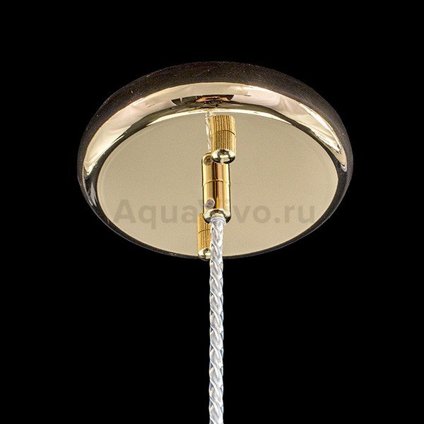 Подвесной светильник Citilux Синди CL330112, арматура золото, плафон хрусталь прозрачный, 9х9 см