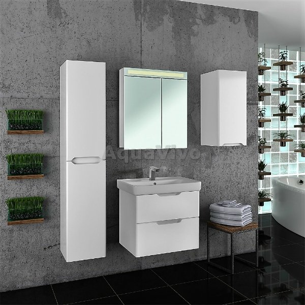 Мебель для ванной Dreja Q 80, цвет белый лак - фото 1