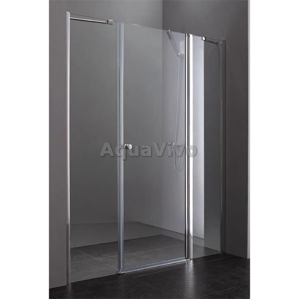 Душевая дверь Cezares ELENA-W-B-13-30+60/50-Cr 140, стекло прозрачное, профиль хром - фото 1