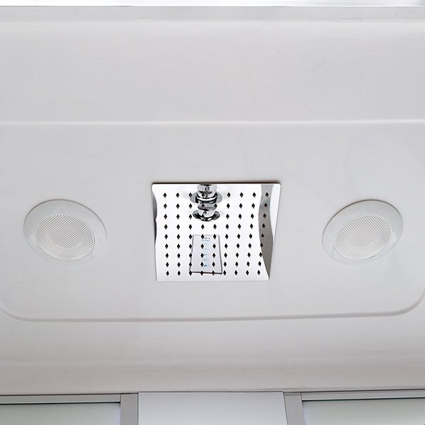 Душевая кабина Deto EM4516 160x85, стекло матовое, профиль хром глянцевый, с сенсорным управлением, с подсветкой - фото 1