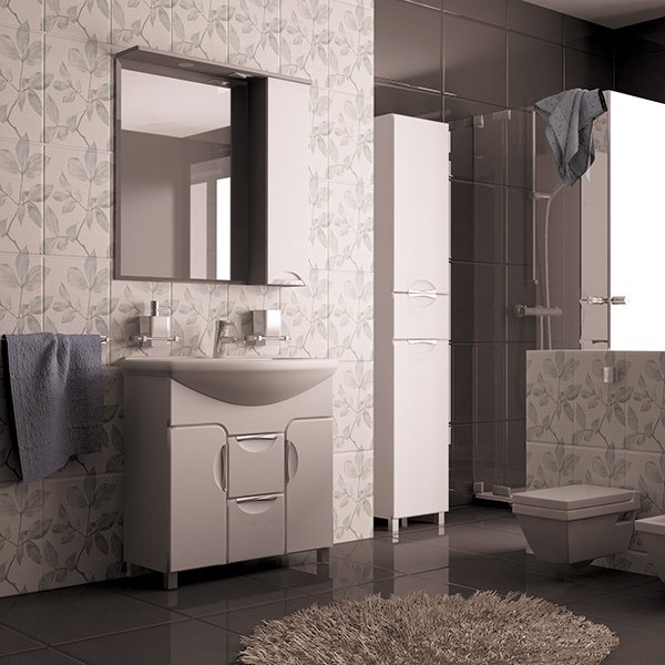 Мебель для ванной Mixline Кассиопея 75, цвет белый