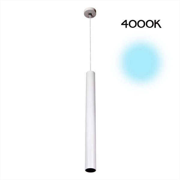 Подвесной светильник Citilux Тубус CL01PBL070N, арматура белая, плафон металл белый