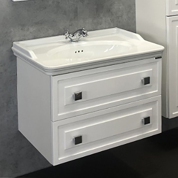 Мебель для ванной Comforty Феррара 80, цвет белый глянец - фото 1