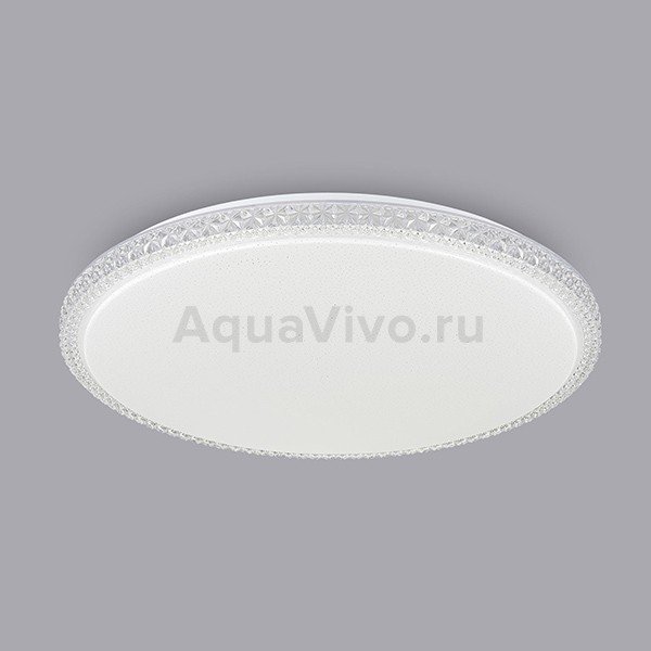 Потолочный светильник Citilux Кристалино Слим CL715R720, арматура белая, плафон полимер белый / прозрачный, 60х60 см
