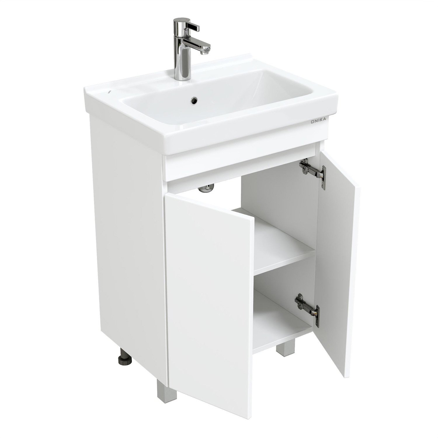 Мебель для ванной Оника Милтон Квадро 55, цвет белый