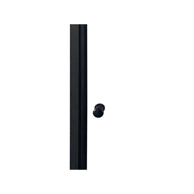 Душевая дверь Parly DE80B 80x185, стекло прозрачное, профиль черный - фото 1