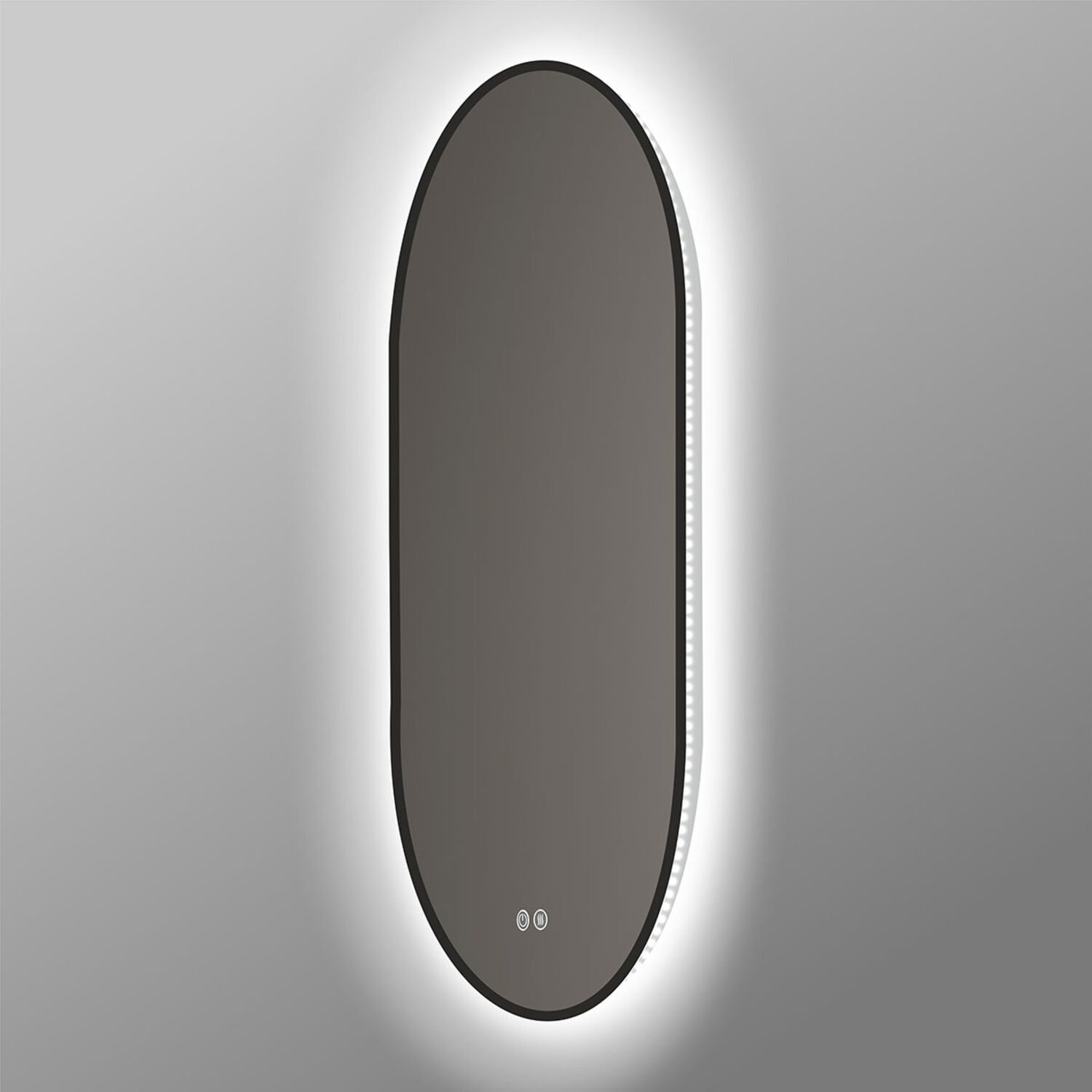 Зеркало Vincea VLM-3AU900B-2 LED 50х90, с подсветкой, функцией антизапотевания, сенсорным выключателем и диммером, цвет черный - фото 1