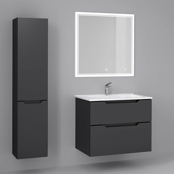 Мебель для ванной Jorno  Slide 75, цвет антрацит - фото 1