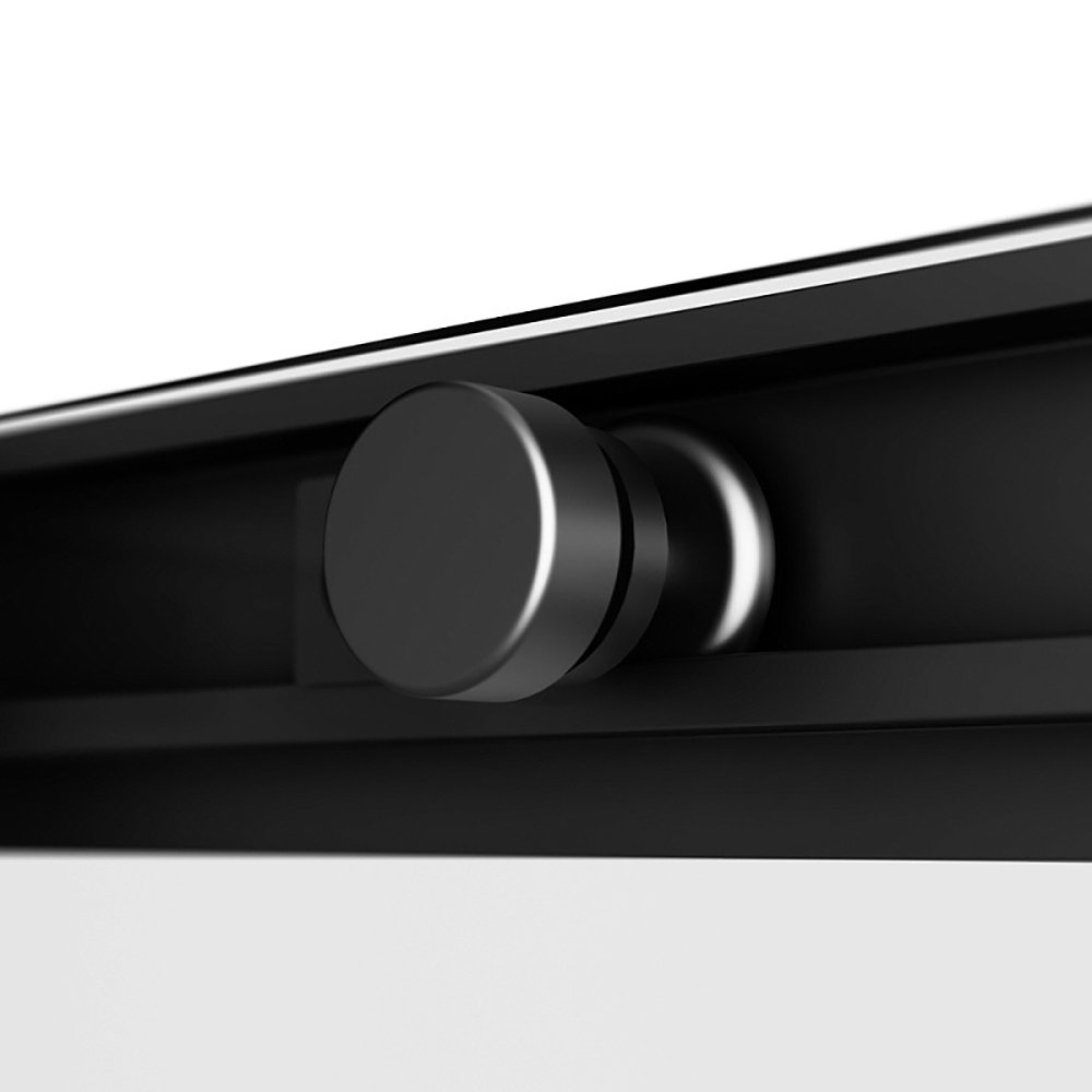 Душевой уголок AM.PM X-Joy Square Slide 100х80, стекло прозрачное, профиль черный матовый