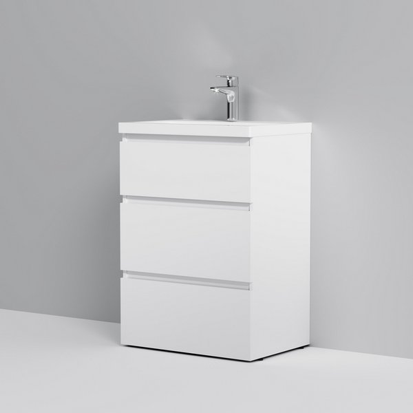 Мебель для ванной AM.PM Gem S 60 напольная, цвет белый глянец