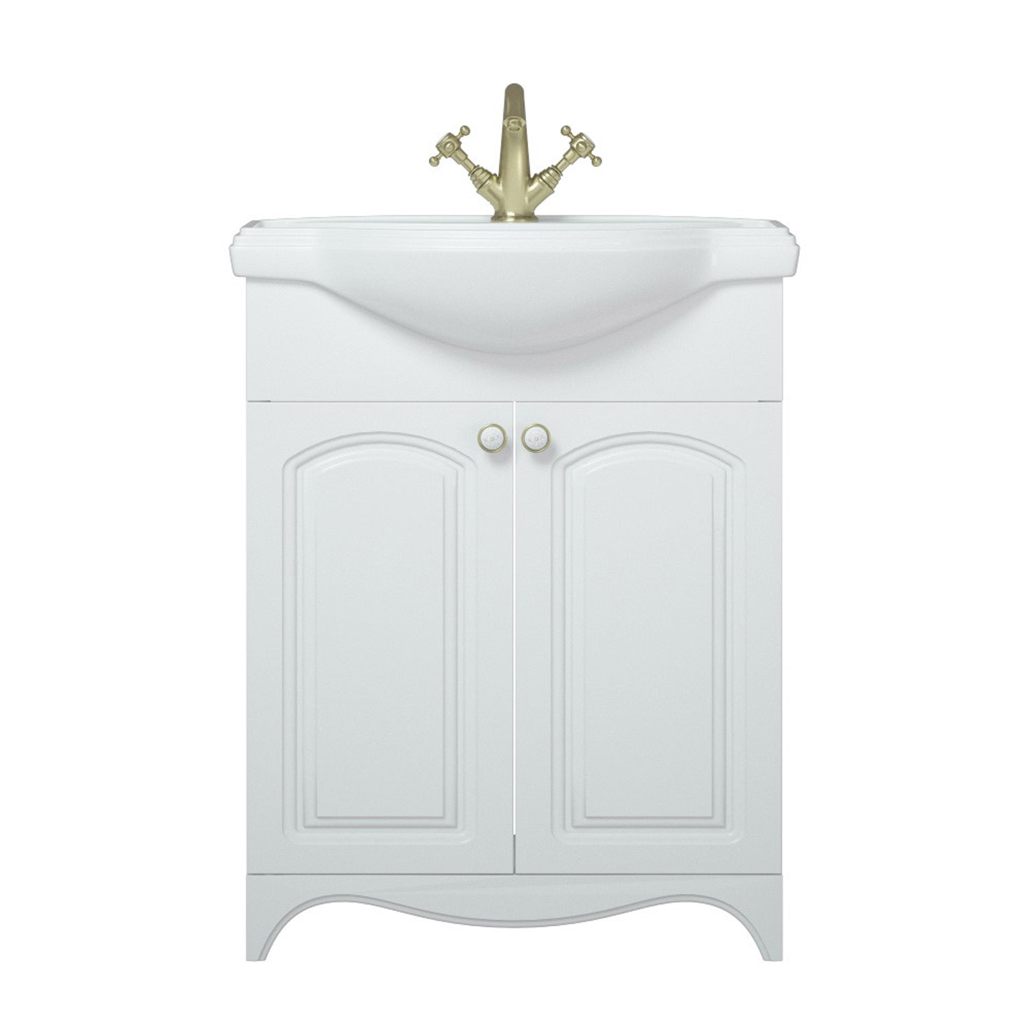 Мебель для ванной Corozo Шарлотт 65, цвет белый