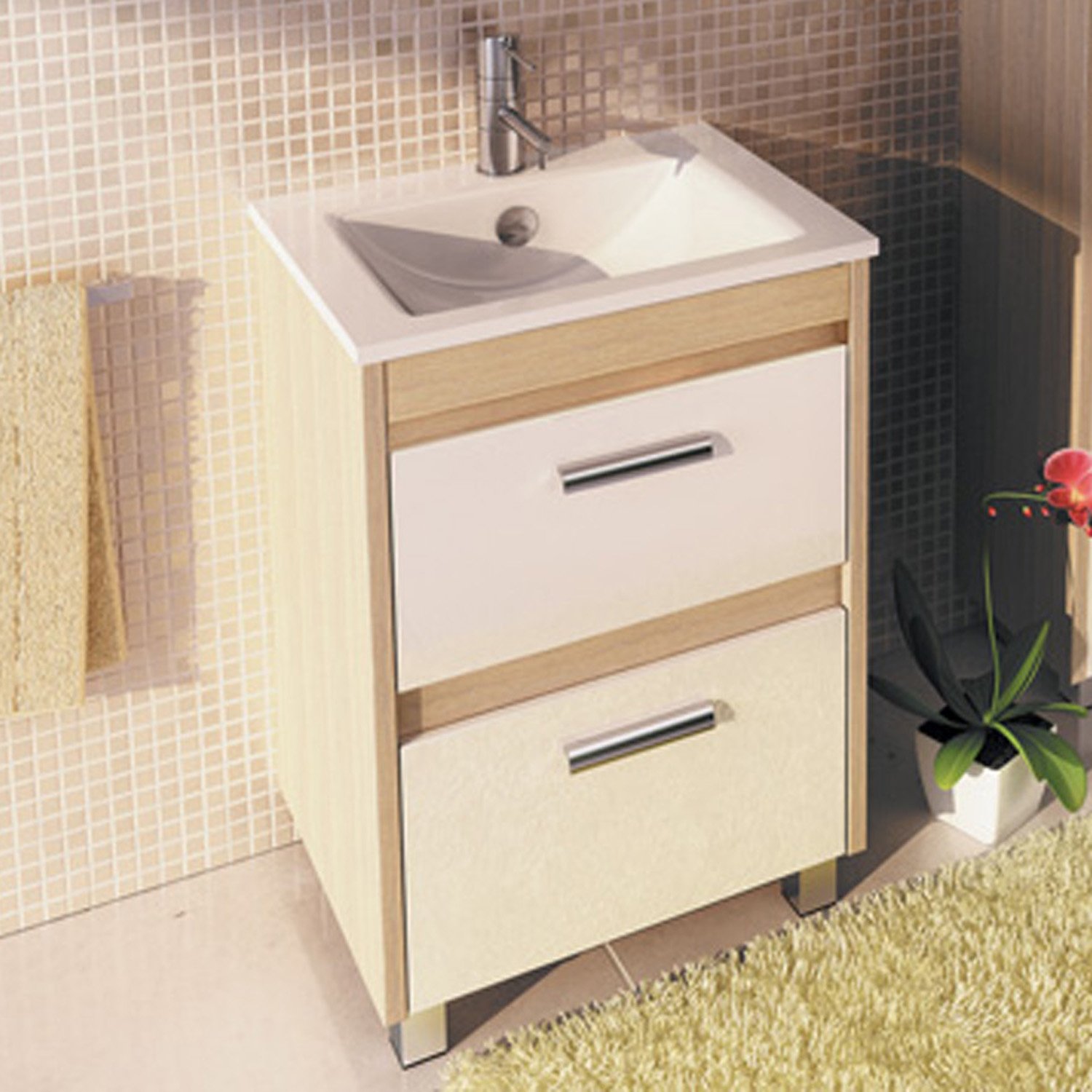 Мебель для ванной Comforty Тулуза 60, цвет сосна лоредо - фото 1