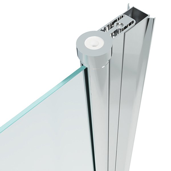 Душевая дверь Тритон Уно 80, стекло прозрачное, профиль хром - фото 1